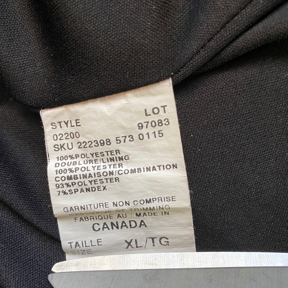 LE CHATEAU Black & Gold Bubble Hem Dress - Picture 7 of 7